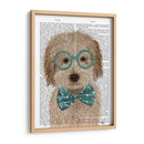 Labradoodle, Crema, Con Gafas Y Pajarita - Fab Funky | Cuadro decorativo de Canvas Lab