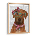 Rhodesian Ridgeback Con Gafas Y Bufanda. - Fab Funky | Cuadro decorativo de Canvas Lab