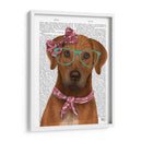 Rhodesian Ridgeback Con Gafas Y Bufanda. - Fab Funky | Cuadro decorativo de Canvas Lab