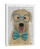 Terrier De Trigo Con Gafas Y Pajarita. - Fab Funky | Cuadro decorativo de Canvas Lab