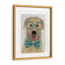 Terrier De Trigo Con Gafas Y Pajarita. - Fab Funky | Cuadro decorativo de Canvas Lab