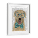 Terrier De Trigo Con Gafas Y Pajarita. - Fab Funky | Cuadro decorativo de Canvas Lab