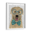 Terrier De Trigo Con Gafas Y Pajarita. - Fab Funky | Cuadro decorativo de Canvas Lab