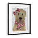 Wheaten Terrier Con Gafas Y Bufanda. - Fab Funky | Cuadro decorativo de Canvas Lab