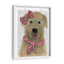 Wheaten Terrier Con Gafas Y Bufanda. - Fab Funky | Cuadro decorativo de Canvas Lab