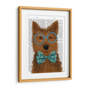 Yorkshire Terrier Con Gafas Y Pajarita. - Fab Funky | Cuadro decorativo de Canvas Lab