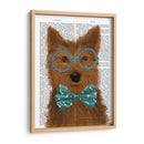 Yorkshire Terrier Con Gafas Y Pajarita. - Fab Funky | Cuadro decorativo de Canvas Lab