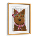 Yorkshire Terrier Con Gafas Y Bufanda. - Fab Funky | Cuadro decorativo de Canvas Lab