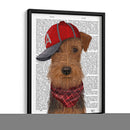 Airedale Y Gorra De Béisbol - Fab Funky | Cuadro decorativo de Canvas Lab