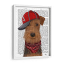 Airedale Y Gorra De Béisbol - Fab Funky | Cuadro decorativo de Canvas Lab