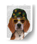 Sombrero De Beagle Y Cubo - Fab Funky | Cuadro decorativo de Canvas Lab