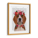 Tocado De Flor De Beagle - Fab Funky | Cuadro decorativo de Canvas Lab
