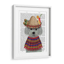 Bichon Frise En Traje Mexicano - Fab Funky | Cuadro decorativo de Canvas Lab