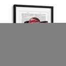 Border Collie En Sombrero De Disquete Rojo Y Blanco - Fab Funky | Cuadro decorativo de Canvas Lab