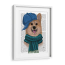 Sombrero Y Bufanda De Béisbol De Corgi - Fab Funky | Cuadro decorativo de Canvas Lab
