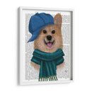 Sombrero Y Bufanda De Béisbol De Corgi - Fab Funky | Cuadro decorativo de Canvas Lab