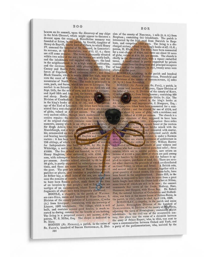 Corgi Walkies - Fab Funky | Cuadro decorativo de Canvas Lab