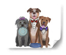 Cena De Perros, Mutts - Fab Funky | Cuadro decorativo de Canvas Lab