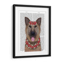 Pastor Alemán Edelweiss - Fab Funky | Cuadro decorativo de Canvas Lab