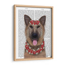 Pastor Alemán Edelweiss - Fab Funky | Cuadro decorativo de Canvas Lab