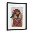 Golden Retriever Y Gorra De Béisbol - Fab Funky | Cuadro decorativo de Canvas Lab