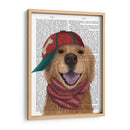 Golden Retriever Y Gorra De Béisbol - Fab Funky | Cuadro decorativo de Canvas Lab