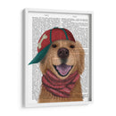Golden Retriever Y Gorra De Béisbol - Fab Funky | Cuadro decorativo de Canvas Lab