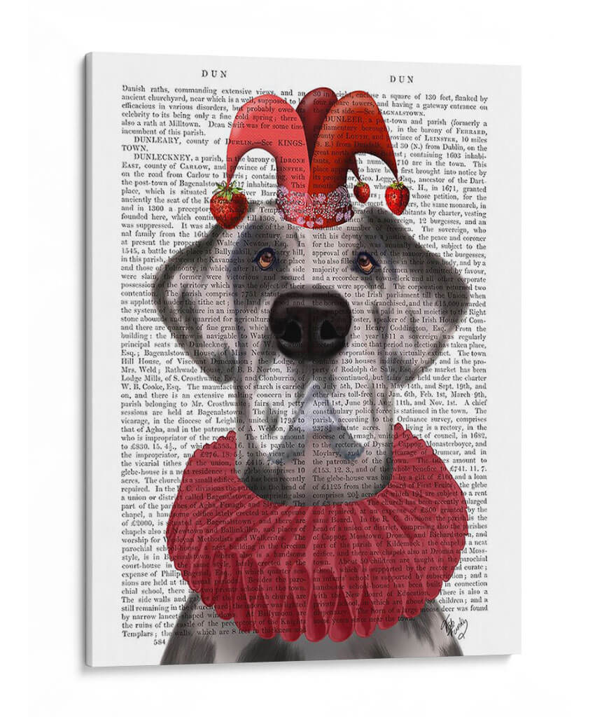 Great Dane Strawberry Fool - Fab Funky | Cuadro decorativo de Canvas Lab
