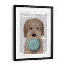 Labradoodle, Crema, Plato De Alimentos - Fab Funky | Cuadro decorativo de Canvas Lab