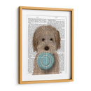 Labradoodle, Crema, Plato De Alimentos - Fab Funky | Cuadro decorativo de Canvas Lab