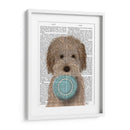 Labradoodle, Crema, Plato De Alimentos - Fab Funky | Cuadro decorativo de Canvas Lab