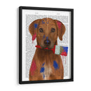 Pintor Rhodesian Ridgeback - Fab Funky | Cuadro decorativo de Canvas Lab