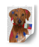 Pintor Rhodesian Ridgeback - Fab Funky | Cuadro decorativo de Canvas Lab