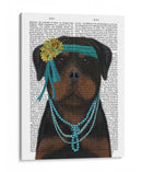 Rottweiler Flapper - Fab Funky | Cuadro decorativo de Canvas Lab