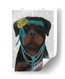 Rottweiler Flapper - Fab Funky | Cuadro decorativo de Canvas Lab