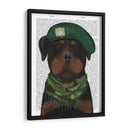 Perro Militar Rottweiler - Fab Funky | Cuadro decorativo de Canvas Lab