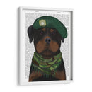 Perro Militar Rottweiler - Fab Funky | Cuadro decorativo de Canvas Lab
