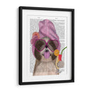 Shih Tzu Con Cóctel - Fab Funky | Cuadro decorativo de Canvas Lab