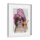 Shih Tzu Con Cóctel - Fab Funky | Cuadro decorativo de Canvas Lab