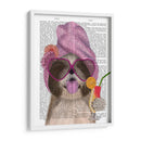 Shih Tzu Con Cóctel - Fab Funky | Cuadro decorativo de Canvas Lab