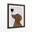 Perro Au Vin, Dachshund Oro - Fab Funky | Cuadro decorativo de Canvas Lab