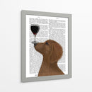 Perro Au Vin, Dachshund Oro - Fab Funky | Cuadro decorativo de Canvas Lab