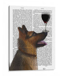 Perro Au Vin, Pastor Alemán - Fab Funky | Cuadro decorativo de Canvas Lab
