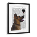 Perro Au Vin, Pastor Alemán - Fab Funky | Cuadro decorativo de Canvas Lab