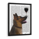 Perro Au Vin, Pastor Alemán - Fab Funky | Cuadro decorativo de Canvas Lab