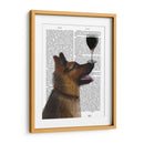Perro Au Vin, Pastor Alemán - Fab Funky | Cuadro decorativo de Canvas Lab