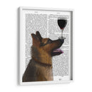 Perro Au Vin, Pastor Alemán - Fab Funky | Cuadro decorativo de Canvas Lab