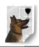 Perro Au Vin, Pastor Alemán - Fab Funky | Cuadro decorativo de Canvas Lab