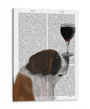 Perro Au Vin, St Bernard - Fab Funky | Cuadro decorativo de Canvas Lab