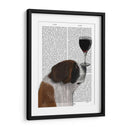 Perro Au Vin, St Bernard - Fab Funky | Cuadro decorativo de Canvas Lab